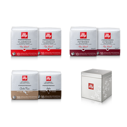 Pakket Iperespresso koffiecapsules plus bewaardoosje